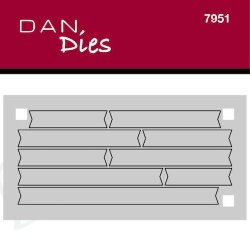 Dies/skre stencils, Dan-Dies 7951, die til DAN stamps "Hurtige tekster"