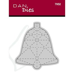 Die/skre stencil, Dan-Dies 7952; Stor klokke i 3D