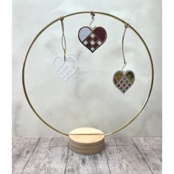 Die/skre stencil, Dan-Dies 7956; Lille flettet hjerte