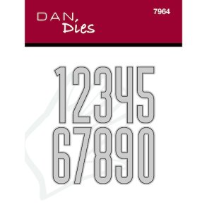 Die/sk�re stencil, Dan-Dies 7964; Tal 0-9