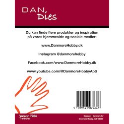 Die/skre stencil, Dan-Dies 7964; Tal 0-9