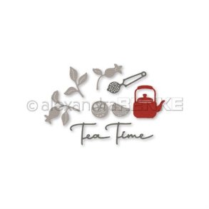 Dies/skre stencil, Tea time, Alexandra Renke BA0345