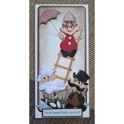 Dies/skre stencils, By Lene's BLD1001, Den frste Nisse