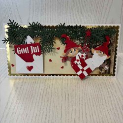 Dies/skre stencils, By Lene's BLD1003, Kuvert m/brev 