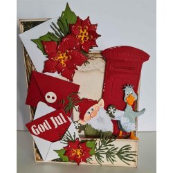 Dies/skre stencils, By Lene's BLD1003, Kuvert m/brev 