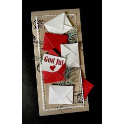 Dies/skre stencils, By Lene's BLD1003, Kuvert m/brev 