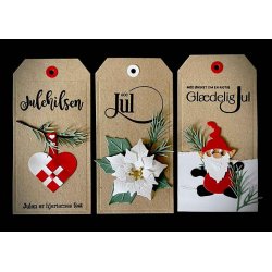 Dies/skre stencils, By Lene's BLD1010, Julestjerne i 3 lag