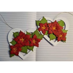 Dies/skre stencils, By Lene's BLD1010, Julestjerne i 3 lag