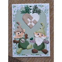 Dies/skre stencils, By Lene's BLD1108, Sm flethjerter