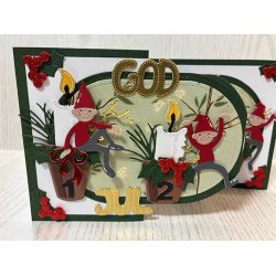 Dies/skre stencils, By Lene's BLD1206, Adventslys