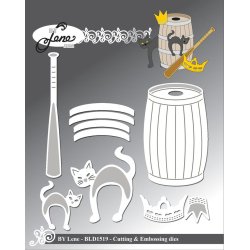 Dies/skre stencils, By Lene's fastelavnstnde, BLD1519