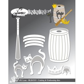 Dies/skre stencils, By Lene's fastelavnstnde, BLD1519