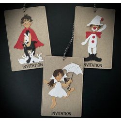 Dies/skre stencils, By Lene's "Harry Potter" kappe, fordelingshatten, kranium, svrd, BLD1523