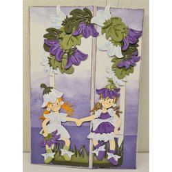 Dies/skre stencils, By Lene's BLD1524, blomster &amp; blade, kan bruges som tj til mus BLD1497