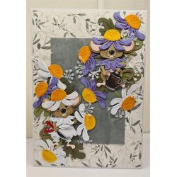 Dies/skre stencils, By Lene's BLD1524, blomster &amp; blade, kan bruges som tj til mus BLD1497