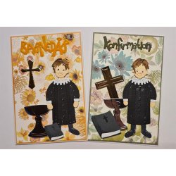 Dies/skre stencils, By Lene's BLD1532 "Konfirmation"