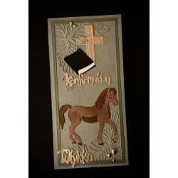 Dies/skre stencils, By Lene's BLD1532 "Konfirmation"