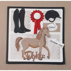 Dies/skre stencils, By Lene's BLD1535, kvadratisk ramme 13x13cm, felter og tags