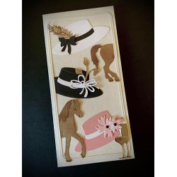 Dies/skre stencils, By Lene's BLD1554, damehatte