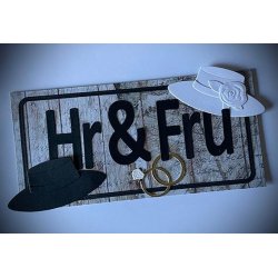 Dies/skre stencils, By Lene's BLD1554, damehatte