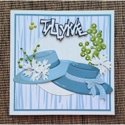 Dies/skre stencils, By Lene's BLD1554, damehatte