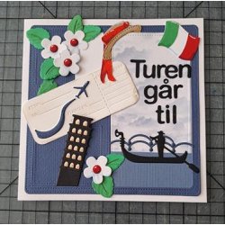 Dies/skre stencils, By Lene's BLD155, bording kort