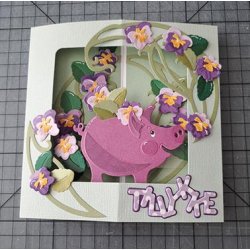 Dies/skre stencils, By Lene's BLD1560, sparegris og mnter