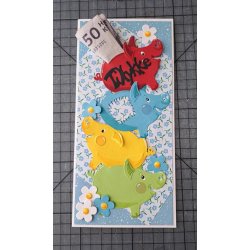 Dies/skre stencils, By Lene's BLD1560, sparegris og mnter