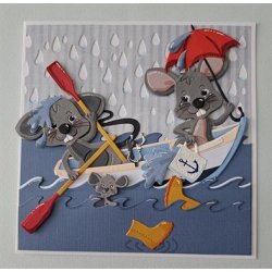 Dies/skre stencils, By Lene's BLD1570, robd, sejl &amp; blger