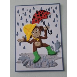 Dies/skre stencils, By Lene's BLD1571, regnvejr, vandpyt &amp; vandsprjt