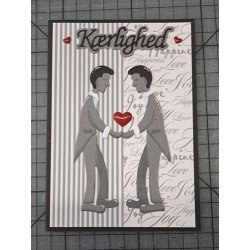 Dies/skre stencils, By Lene's BLD1572, Brudepar