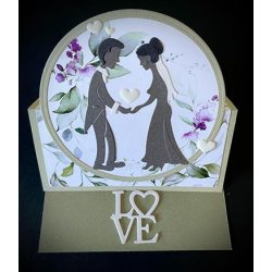 Dies/skre stencils, By Lene's BLD1575, LOVE