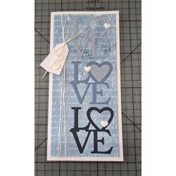 Dies/skre stencils, By Lene's BLD1575, LOVE