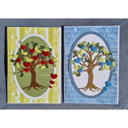 Dies/skre stencils, By Lene's BLD1576, Krligheds tr