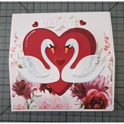 Dies/skre stencils, By Lene's BLD1578, Svaner &amp; svaneunge