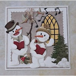 Dies/skre stencils, By Lene's BLD1592, Snemand