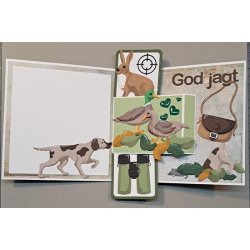 Dies/skre stencils, By Lene's BLD1614, Foldekort nr. 1