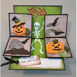 Die/skre stencils, By Lene's BLD1616, Foldekort nr. 3