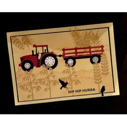 Dies/skre stencils, By Lene's BLD1622, vogn til traktor