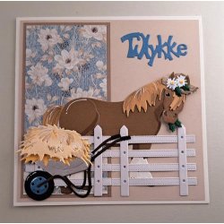 Dies/skre stencils, By Lene's BLD1625, Stakit/Hegn