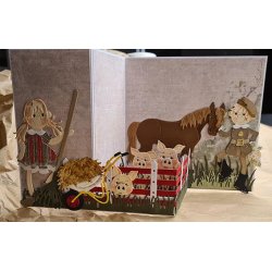 Dies/skre stencils, By Lene's BLD1630, Hest