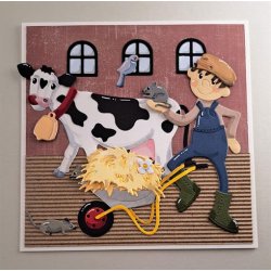 Dies/skre stencils, By Lene's BLD1631, Dansk malkeko