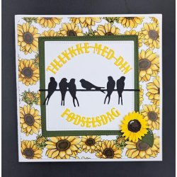 Dies/skre stencils, By Lene's BLD1643, Buede tillykke tekster