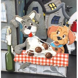 Dies/skre stencils, By Lene's BLD1644, Sknne hunde