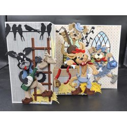 Dies/skre stencils, By Lene's BLD1648, Tilbehr#4 til BLD1644