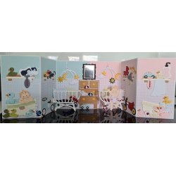 Dies/skre stencils, By Lene's BLD1664, Baby sutteflaske, narresut, tumlekop