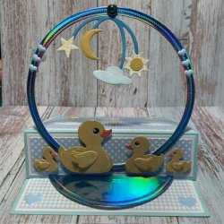 Dies/skre stencils, By Lene's BLD1666, Bade nder, gumminder