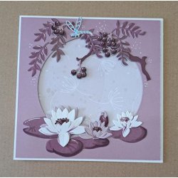 Dies/skre stencils, By Lene's BLD1674, Grene, blade og br