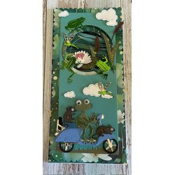 Dies/skre stencils, By Lene's BLD1676, Sm sde frer