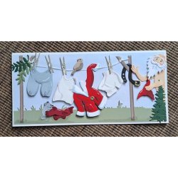 Dies/skre stencils, By Lene's BLD1690 - "Julemandens vasketj"